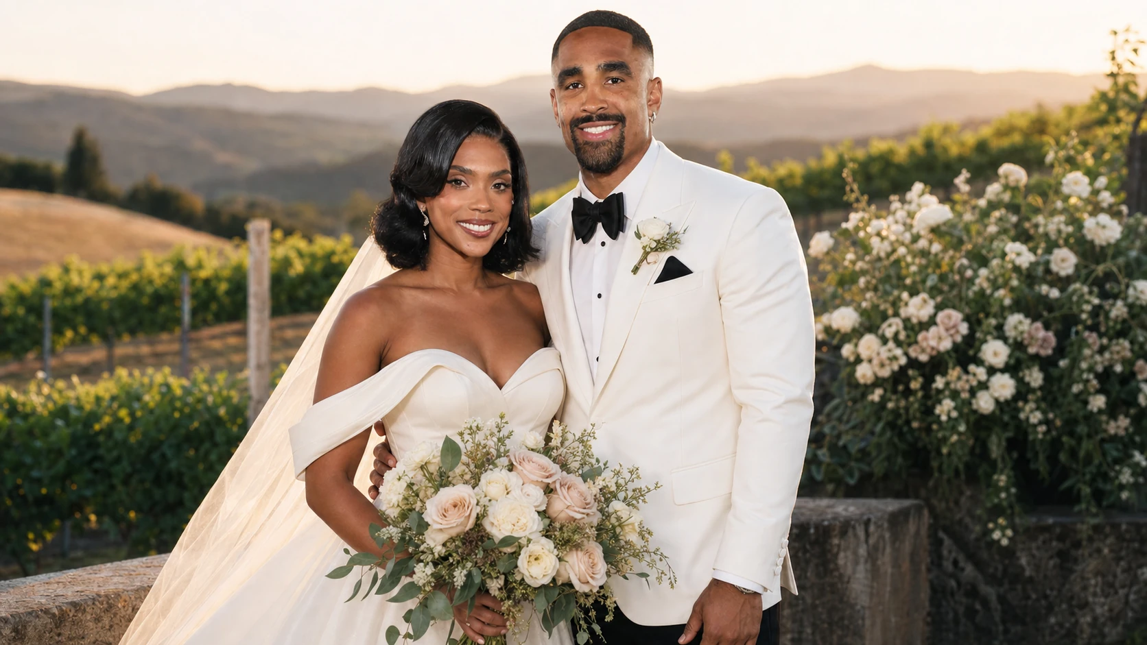 Engagement and Marriage to Jalen Hurts - bry burrows