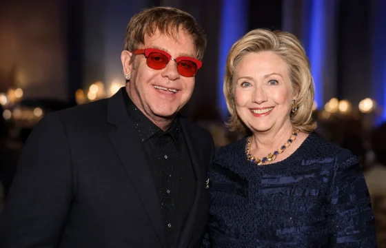 elton john and hillary clinton