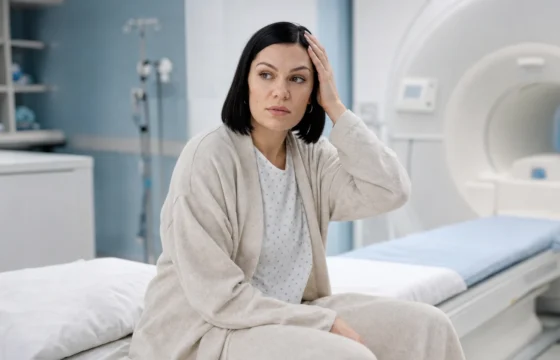 jessie j got an mri after hitting her head