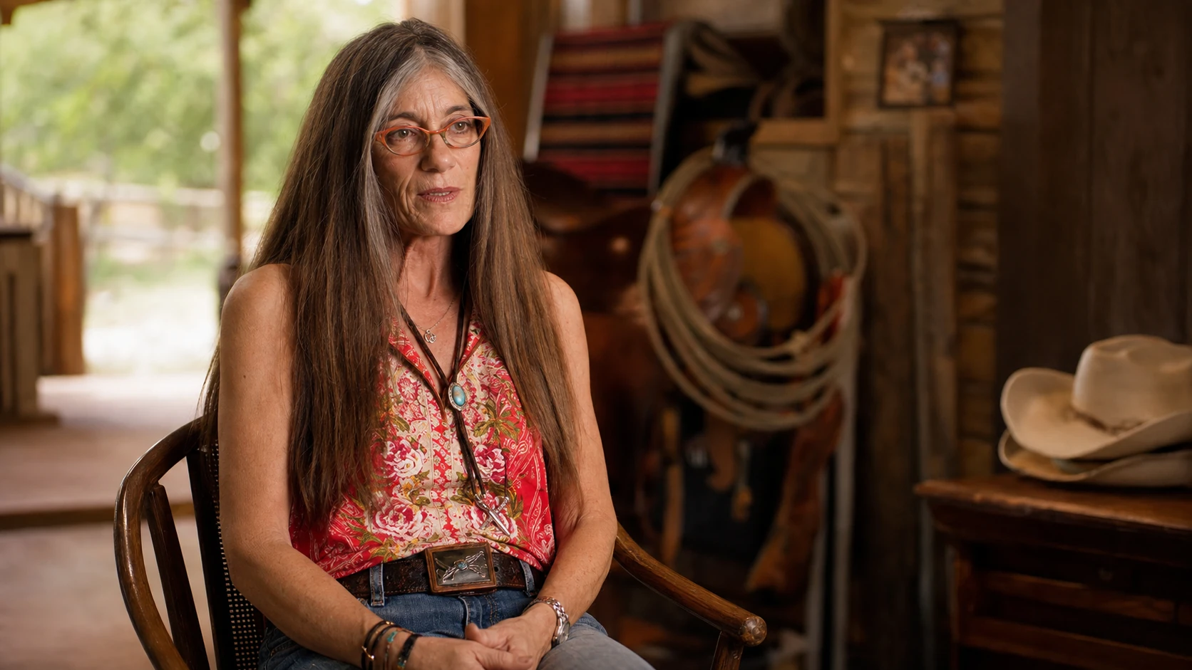 Kellie Macy in the Lane Frost Documentary - kellie kyle