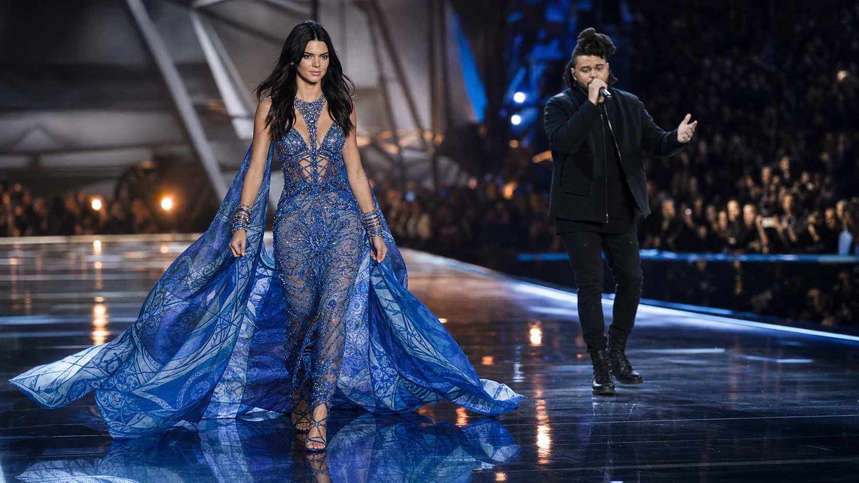 The 2015 Victoria’s Secret Fashion Show - the weeknd and kendall jenner
